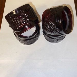 Vintage Avon 1876 Cape Cod Collection Napkin Rings.  Set of four